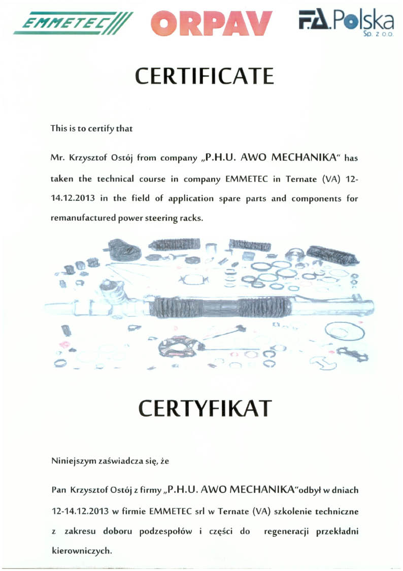 Certyfikat 1