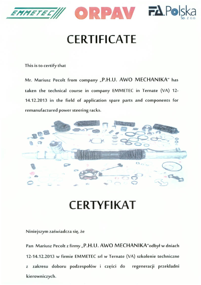 Certyfikat 2