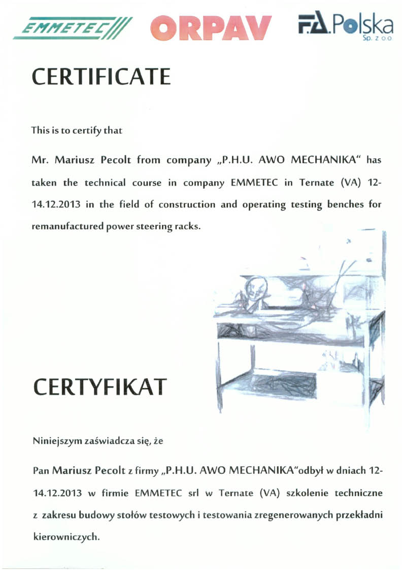 Certyfikat 3